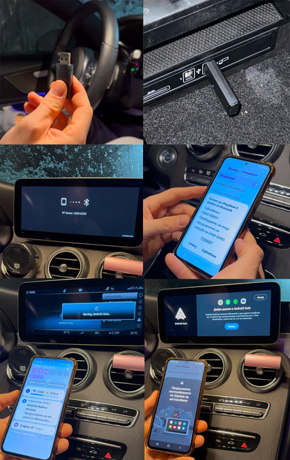 Bluetooth адаптер за Android Auto и Apple CarPlay